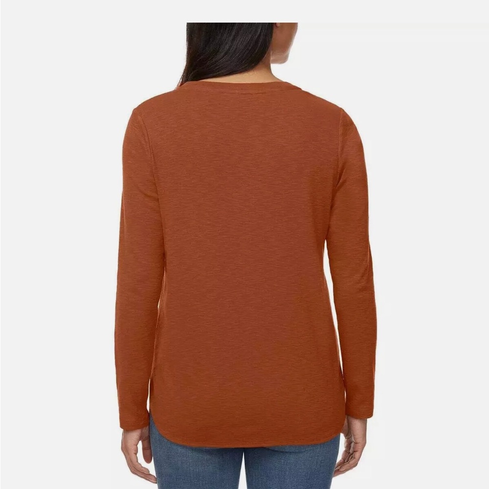 4-pack Kirkland Signature 100% Cotton Women’s Long Sleeve Slub Tee Shirt, Small - Picture 7 of 14